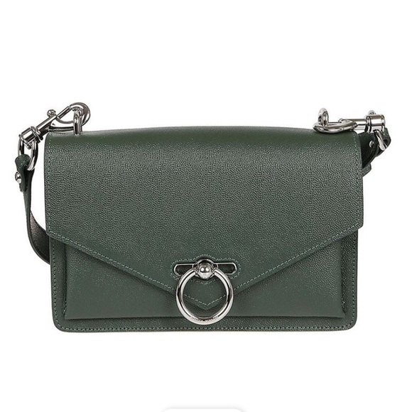 REBECCA MINKOFF GREEN/SILVER CROSSBODY BAG